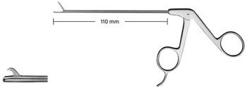 Product Spectrum Arthroscopic Biopsy Forcep, 110mm Working L, Hook Punch, 2.0mm Str, Blunt, Single Act., W/o Ratchet | SAH.720830 Image