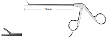 Product Spectrum Arthroscopic Biopsy Grasper, 110mm Working Length, Retrograted Serrated, 2.0mm Straight, W/o Ratchet | SAH.720833 Image