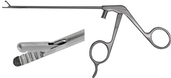 Product Spectrum Alligator Grasp. Fcp., 130mm WL, 2.8mm Dia., 3.5mm Bite, Straight Retro. Serrated, w/o Ratchet | SAH.720840 Image