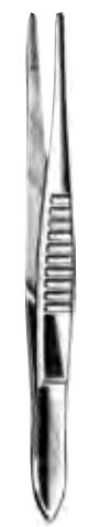 Product Vet Spectrum Thumb Dressing Forcep, 4.75" (12cm), Serrated, USA Style | SAH.722546 Image