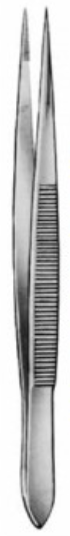 Product Vet Spectrum Plain Splinter Forcep, 3.25" (8cm), Straight, Serrated | SAH.722610 Image