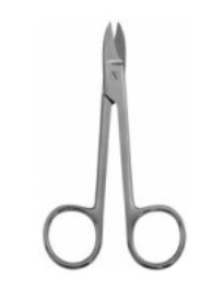 Product Vet Spectrum Bee Bee Scissor, 4" (10cm), Curved, Toothed | SAH.724007 Image