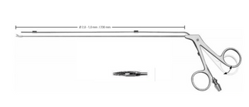 Product Vet Spectrum Laryngeal Scissor, 9" (230mm), Straight, Hortizal Cutting Micro Scissor Tip | SAH.724025 Image