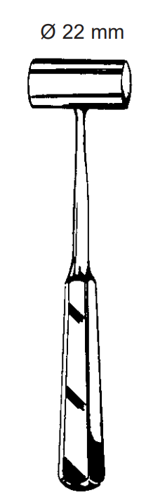 Product Spectrum Partsch Bone Hammer, 7" (18cm), 22mm Head Diameter, 199g | SAH.733698 Image