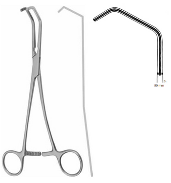 Product Vet Spectrum Debakey Atraumatic Tangential Forcep, 10" (25cm), 99mm Jaw Length | SAH.739766 Image