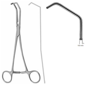 Product Vet Spectrum Debakey Atraumatic Tangential Forcep, 10.5" (26.5cm), 103mm Jaw Length | SAH.739767 Image