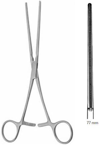 Product Vet Spectrum Leland-Jones Vascular Clamp, 7.75" (19.5cm), Straight, Atraumatic Jaws | SAH.739779 Image