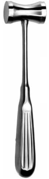 Product Vet Spectrum Hajek Mallet, 8" (20cm), Metal, 27mm Diameter Head, 160g, Curette Handle | SAH.741141 Image