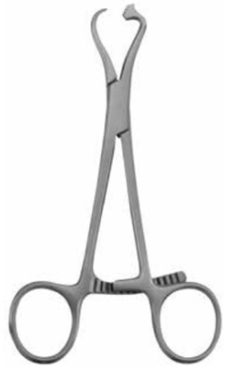 Product Vet Spectrum Bone and Plate Holding Forcep, 5" (13cm), Ratchet, 1 Pointed/1 Flat Tip | SAH.741193 Image