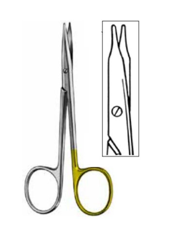 Product Vet Spectrum Stevens Tenotomy Scissor, 4" (10cm), Straight, Blunt Tips, Supercut | SAH.760246 Image