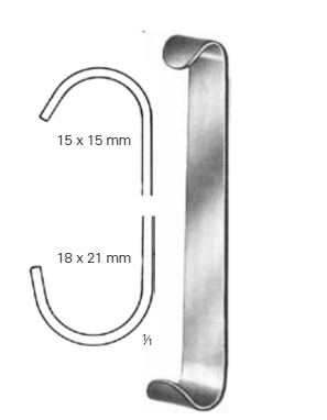 Product Vet Spectrum Roux Retractor, 5" (13cm), Baby, (15x15mm / 18x21mm), Pair | SAH.760287 Image