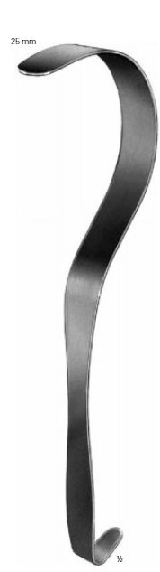 Product Vet Spectrum Deaver Retractor, 13" (33cm), 75mm Working End Width | SAH.760301 Image