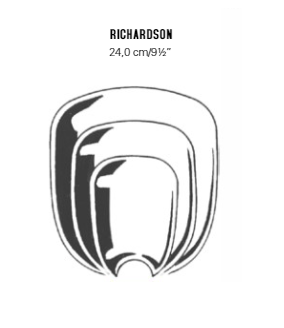 Product Vet Spectrum Richardson Retractor, 9.5" (24cm), 24x22mm Lip Working End, Loop Handle | SAH.760310 Image