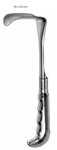 Product Vet Spectrum Kelly Retractor, 10.25" (26cm), 65x50mm Lip Working End, Loop Handle | SAH.760314 Image