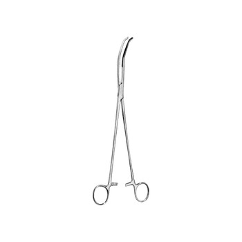 Product Vet Spectrum Satinsky Clamp, 10.25", Large, Serrated, Angled Tips | SAH.761002 Image