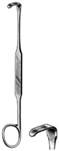 Product Vet Spectrum Meyerding Finger Retractor, 7" (18cm), 10x3mm Tip, Blunt | SAH.761213 Image