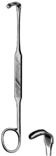 Product Vet Spectrum Meyerding Finger Retractor, 7" (18cm), 7x4mm Tip, Blunt, Rounded | SAH.761214 Image