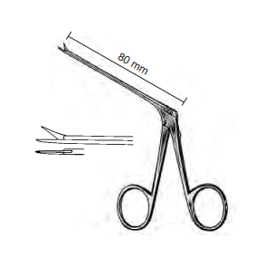 Product Spectrum Shea Ear Scissor, 80mm Shaft Length, Straight, 7mm Tip | SAH.770004 Image