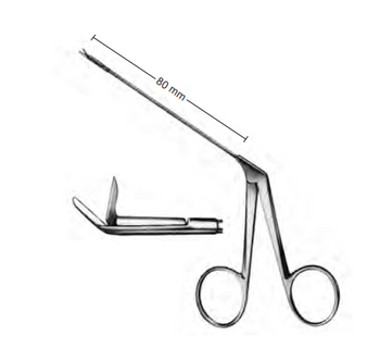 Product Spectrum Wullstein Ear Scissor, 80mm Shaft Length, Curved Upwards, Tubular Shaft | SAH.770008 Image