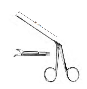 Product Spectrum Wullstein Ear Scissor, 80mm Shaft Length, Curved Left, Tubular Shaft | SAH.770009 Image