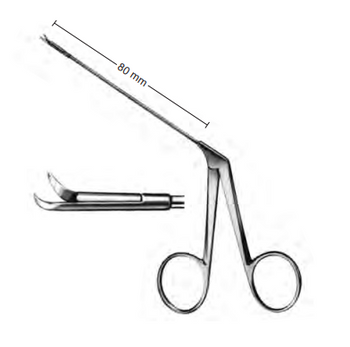 Product Spectrum Wullstein Ear Scissor, 80mm Shaft Length, Curved Right, Tubular Shaft | SAH.770010 Image