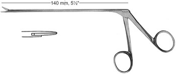Product Spectrum Tumor Scissor, 140mm Shaft Length, Straight, Blunt Tips | SAH.770012 Image