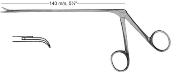 Product Spectrum Tumor Scissor, 140mm Shaft Length, Curved Right, Blunt Tips | SAH.770013 Image