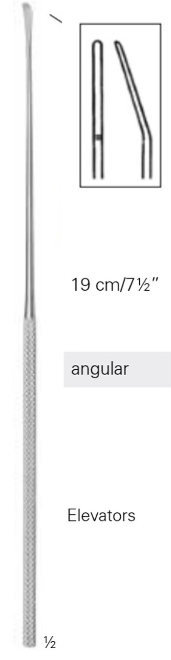Product Vet Spectrum Rhoton Elevator, 7.5" (19cm), Angled Tip | SAH.780005 Image