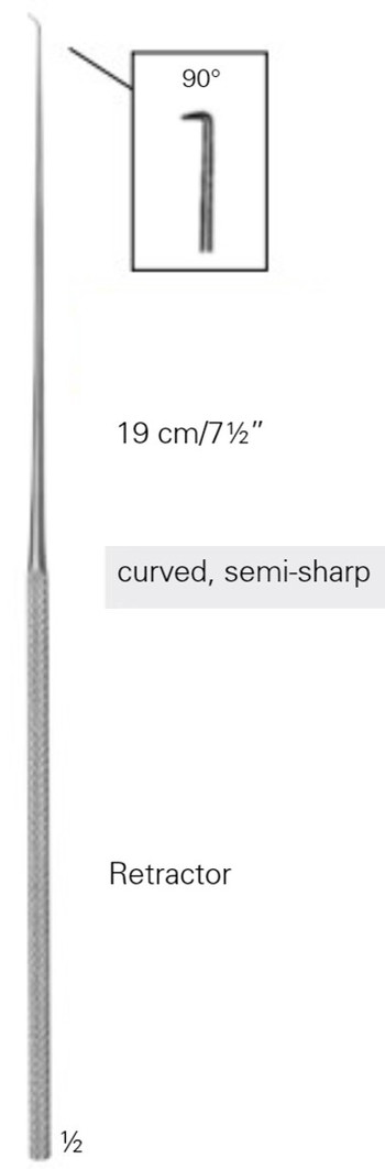 Product Vet Spectrum Rhoton Hook, 7.5" (19cm), 2mm Hook, 90 Degree Angle, Semi-Sharp | SAH.780011 Image