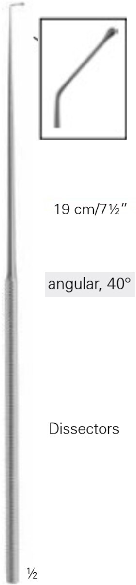 Product Vet Spectrum Rhoton Ball Dissector, 7.5" (19cm), 8mm, 40 Degree Angle | SAH.780018 Image