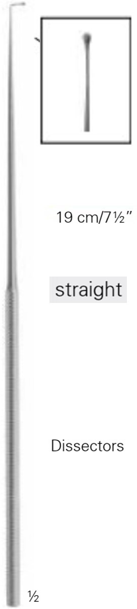 Product Vet Spectrum Rhoton Ball Dissector, 7.5" (19cm), Straight, 0.8mm | SAH.780019 Image