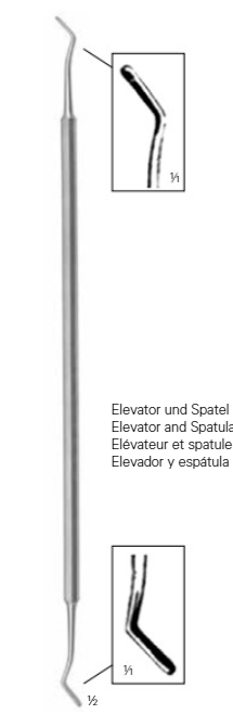 Product Vet Spectrum Woodson Dura Dissector, 10" (25 cm), Double Ended, Elevator and Spatula | SAH.780061 Image