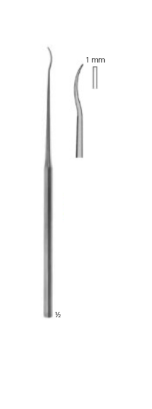 Product Vet Spectrum Rosen Periosteal Raspatory, 6.25" (15.5 cm), Straight, 1mm Hook Semi-Curved Tip | SAH.780073 Image