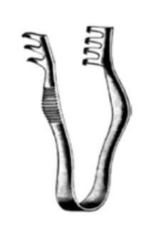 Product Vet Spectrum Finsen Retractor, 2.75" (7cm), Blunt | SAH.781035 Image