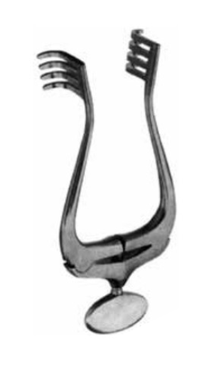 Product Vet Spectrum Jansen Retractor, 4.5" (11.5cm), 4x4 Prongs, Blunt, W Turn Lock | SAH.781042 Image