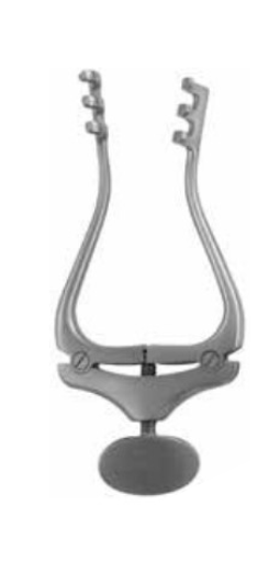Product Vet Spectrum Jansen Retractor, 4.25" (10.5cm), 3x3 Prongs, Blunt, W Turn Lock | SAH.781043 Image