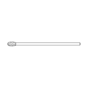 Product VOI 4.0mm Long Carbide-Oval Cutting Bur-8 Flutes | H-236 Image