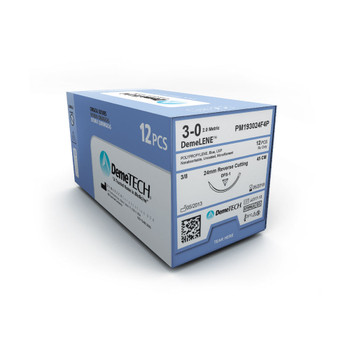 Product DemeTECH Polypropylene, 90cm Long, Blue, 2, 40mm Needle, 1/2 Circle, Round Bodied, DCT | PM1090240B0P Image