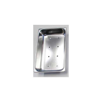 Product Spectrum High Sided Perforated Tray, 10" x 6.5" x 2", Stainless Steel | SAH.1002-HPT Image