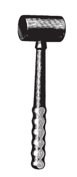 Product Spectrum Phenolic Mallet, 10.25" (26cm), 42mm Head Diameter, 400g | SAH.24-3378 Image