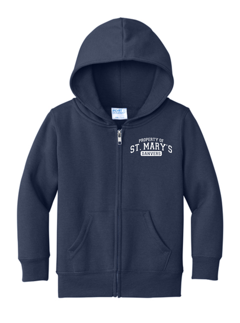 Property of Saint Mary's School -Toddler Core Fleece Full-Zip Hooded Sweatshirt
