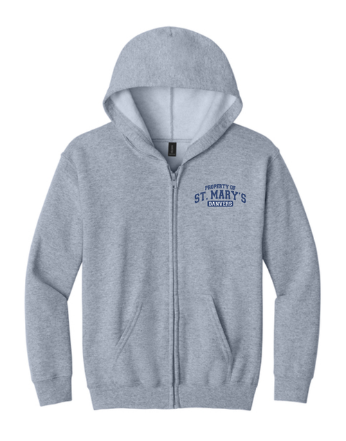 Property of Saint Mary’s School - Youth Heavy Blend Full-Zip Hooded Sweatshirt