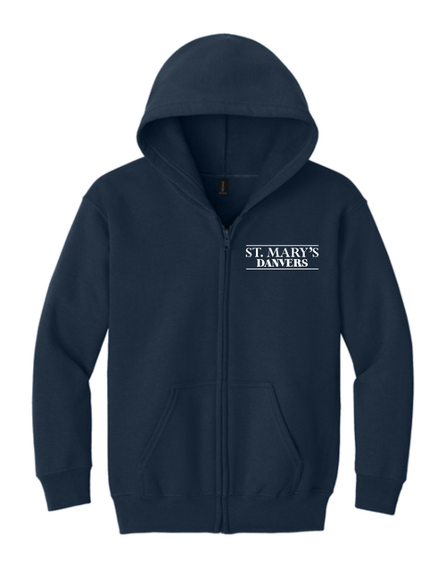 Saint Mary’s Danvers Classic - Youth Heavy Blend Full-Zip Hooded Sweatshirt