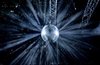 30-Inch Mirror Ball w/ Real Glass Tiles for Stunning Light Reflections