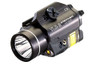 Streamlight TLR-2 LED Rail-Mounted Tactical Flashlight with Red Laser 300 Lumens Black