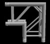 Global Truss F34 12" 2 Way 90 Degree Corner Junction / 1.64ft. (0.5m)