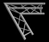 Global Truss F33 12" Triangular 2 Way  45 Degree Corner / Apex Up Down