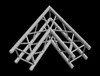 Global Truss F34 12" Square 2 Way 60 Degree Corner / 3.28ft. (1.0m)