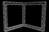 Global Truss 12" Box Truss 10'x10' Corner Wall Booth Truss System