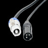 Accu Cable 3 Ft, 3-Pin XLR DMX & Powercon Power Link Cable / AC3PPCON3